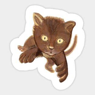 Jumping Cat Sticker